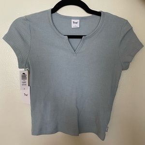 NWT TNA Dune Blue Cropped T-Shirt